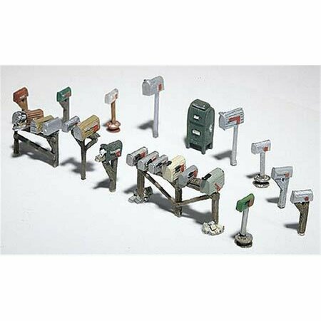 WOODLAND SCENICS Ho Assorted Mailboxes WOO206